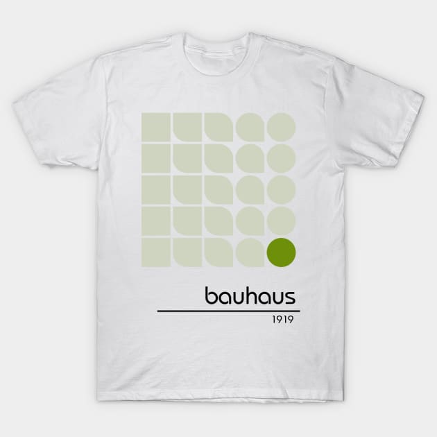 Bauhaus Retro Vintage Geometric Pattern Poster Design T-Shirt